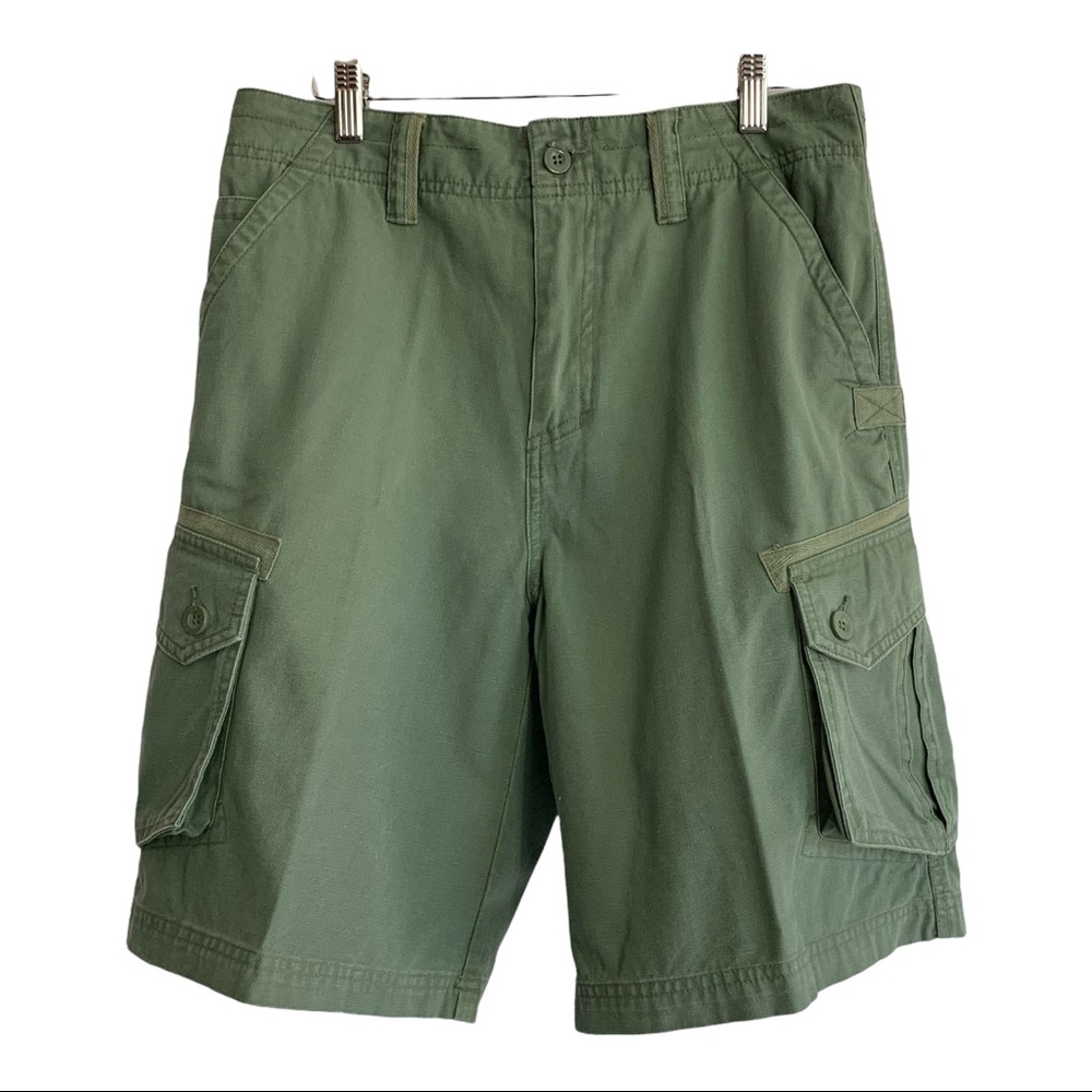 REI Mens Green Cargo Shorts Sz 30